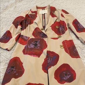 Rachel Roy floral trench jacket Size 2